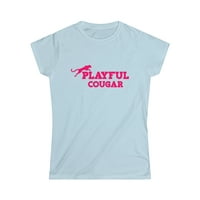 Playful Cougar Dame Softstyle Tee