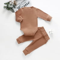 Biekopu novorođenčad dječje odijelo odijelo odijelo okruglo vrat dugi rukav rukav rukav gornji elastični