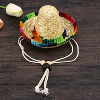 Pas Sombrero Hat Funny Pas kostim Chihuahua Odeća Meksička ljetna zabava ukras