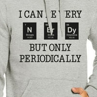Nerdy periodično siva pulover hoodie poklon smiješne košulje hemije