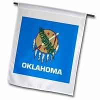 3Droza Zastava Oklahoma OK - Američka američka Sjedinjene Američke Države SAD Blue Osage Nation Buffalo-Skidnik