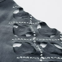 Bluze za žene modni t povremeni rukav c dugi izrez majica s dugim izrezom