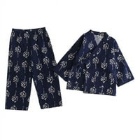Panda Superstore PS-HOM3737861-LILY Childrens Otkucaji Jesen i zimski pamuk Kimono Pajamas odijelo,