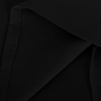 Odeerbi Blazer jakne za žene Trendy Casual Ugodno Soild dugih rukava na dugim rukavima crna