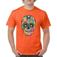 TEE Hunt Dean Russo šećerni lubanji majica Dana majica mrtvog neona kalaba Muška majica, narandžasta,