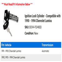Cilindar za zaključavanje paljenja - kompatibilan sa - Chevy Lumina 1993