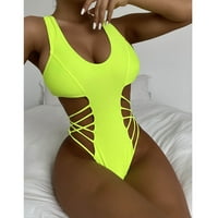 Žene kupaći kostimi Jednodijelni izduženi čvrsti bikini push-up jastučić kupaći kostim kupaći odjeću