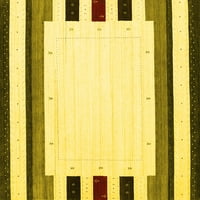 Ahgly Company u zatvorenom kvadratu Čvrsti žuti modernih prostirki, 6 'kvadrat