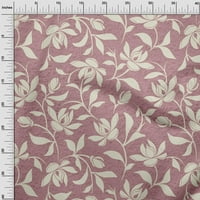 Onuone pamučne kambričke mauve tkanina cvjetna magnolija sa teksturističkim zanatskim projektima Dekor