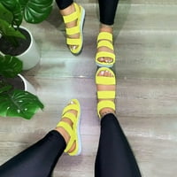 OAVQHLG3B Sandale za žensko čišćenje Velike veličine Ljetna platforma modni križni remen platforma klinovi