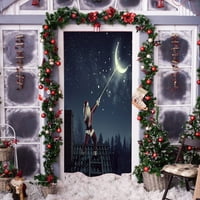Koaiezne 3d božićna vrata pokrivaju božićne naljepnice od ukrasa