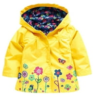 Dadaria Toddler Jakna 18 meseci-5years Girls Obly Jacket Kids Raincoat kaput s kapuljačom gornje odjeće Odjeća jakna žuta godina, TODDLER