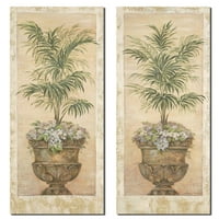 Parl Palm I & II; Dva tradicionalna tropska palma za tradicionalni 3x18in otisci plakata