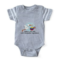 Cafeprespress - Stork Baby Venez - slatka novorođenčad bebi fudbal bodi