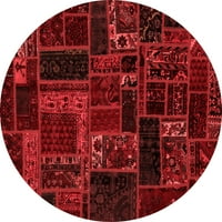 Ahgly Company u zatvorenom okruglom orijentalnim crvenim prostirkama, 7 'runda