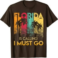 Tree Florida zove moram ići na majicu Vintage ljetno plaže sunce