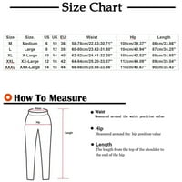Wavsuf ženske hlače plus veličina čišćenja čvrstog ravnog nogu pamučne posteljine crne hlače veličine