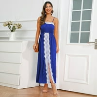 Ljetna ženska plus veličina haljina za čišćenje ženske ležerne čipke čipke duge haljine