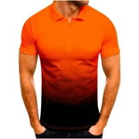 Buigttklop Nema granica Muška majica Cleance Plus Veličina 3D ispisane rever Pola zip pulover Majica