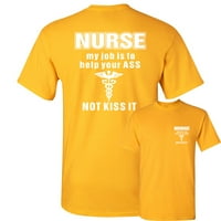 Tee Hunt Sencse Moj posao je da vam pomognem sarkastičnom majicom Funny Medicinska muška košulja, žuta,