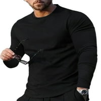 Niveer Muškarci Slim Fit Comfy Majica Mens Plain Basic Tee Solid Color Sport Dugih rukava modna bluza
