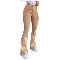 HUNPTA traperice za žene flare hlače Vintage Streetwear Srednji struk Denim slatke jean pantalone Dukset