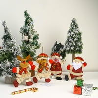 Privjesak za božićne drvve s vrpcom Distribuirani crtani film Santa Claus Snowman Elk Lutka Privjesak