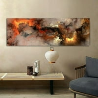 15.7 * Crveni crni plamen oblaka apstraktna zidna slika ulje za ulje za dnevnu sobu Platno moderni umjetnički