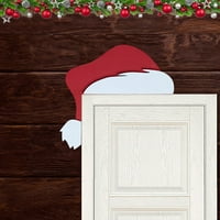 Heiheiup, vidio sam taj božićni santa kaputa za snjegović kaputa za kutak za kutak Božić za slanje prijatelja porodice i djece Pokloni drveni otvor za kutak ukrasi šešir božićni ukras