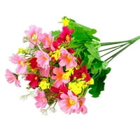 Fogued Buquet Artifični cvijet RealEvističke glave lažni Chrysanthemum Buket Lažni cvijet Kućni ukras