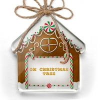 Ornament tiskani jedno oboren Oh Božićno stablo Božićni božićni neonblond božićni neonblond