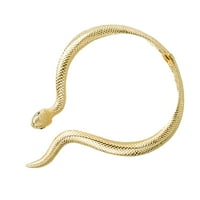 Vintage zmijski choker ogrlica Egipatska zlatna zmija ogrlica za žene