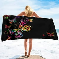 Ručnici za plažu leptira prevelizirani mekani plažni pokrivač upijajući brze ručnike za sušenje ručnika