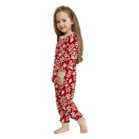 Daxin Girls Pijamas set meko spavanje set za spavanje s dugim rukavima i pantalone za mladenke za djecu