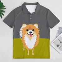 Pomorski pas Muška majica kratki rukav Ležerna polo majica Tee majice vrh
