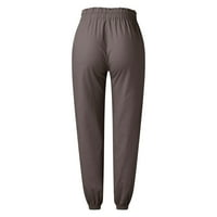 Lough Hlače Ženske hlače Ležerne prilikelne veličine Žene Ležerne prilike elastične struice Solid Comfy