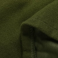 Kaput za žene za žene Ženski kaput Otvoreni prednji kardigan jaknu kaput ogrtač plus vojska zelena