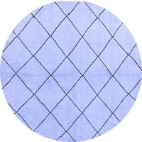 Ahgly Company u zatvorenom okruglom kruni plave modernim prostirkama, 6 'okruglica