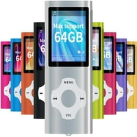 MP3 MP prijenosni player, LCD ekran, MA podrška 64GB, srebro