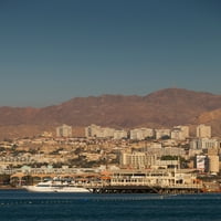Grad u rivi, Eilat, Negev, Crveno more, Izraelski poster Ispis panoramskih slika
