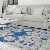 Abadeh plava i siva tepih za dizajn od strane Kavka