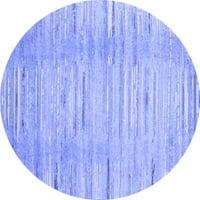 Ahgly Kompanija Mašina koja prati u zatvorenom okruglom okruglim sažetkom plavih prostirki savremene površine, 6 'runda