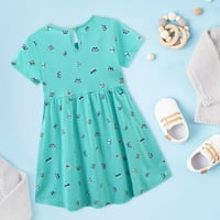 Rovga Toddler Djevojka Odešava odjeću Ljeto Nova dječja odjeća suknja Vjetar leptira haljina Pleted