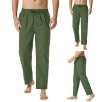 Hlače za muškarce čišćenje muške posteljine labave ležerne elastične hlače za struk Yoga hlače Hlače