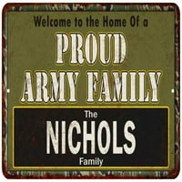 NICHOLS Ponosna vojska Porodični znak Poklon metalni znak 108120023174
