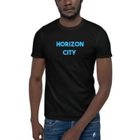 Plava horizonska gradska majica kratkih rukava majica majica u nedefiniranim poklonima