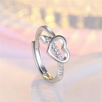 Organizator nakita Modni cool i misteriozni kubični cirkonijski prsten u obliku srca sponzija Prsten