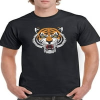 Roaring Tiger Majica Men -Shartprints dizajni, muški veliki