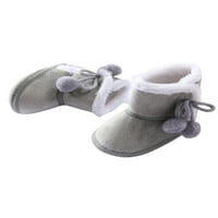 PUDCOCO Djevojke za bebe Zimske cipele Čvrsta boja plišane patchwork čizme