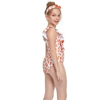 Penkaiy Toddler Kids Girls Ljeto Jednodijelni luk Ispis Jednodijelno kupaći komisionici sa kupaćim kostim